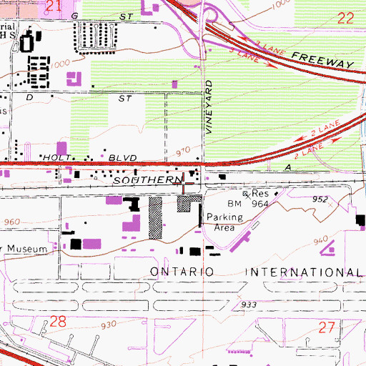 Topographic Map of Racimo, CA