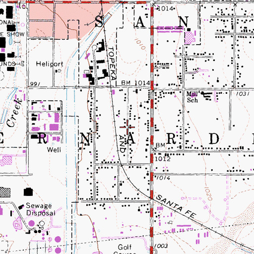 Topographic Map of Valley Gardens, CA