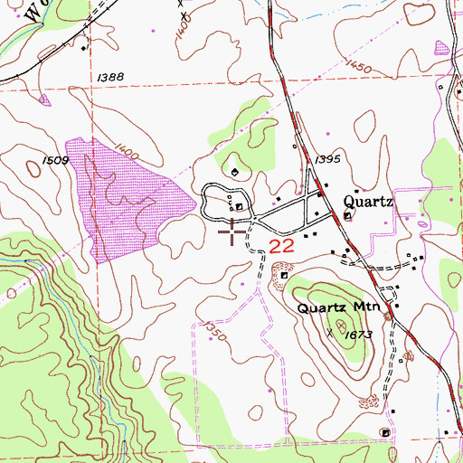 Topographic Map of Dutch Mine, CA