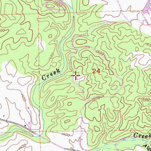 Topographic Map of Hess Mine, CA