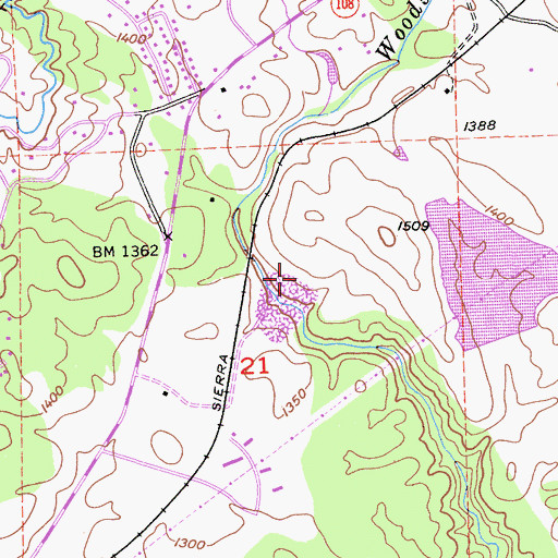 Topographic Map of Mackey Prospect, CA