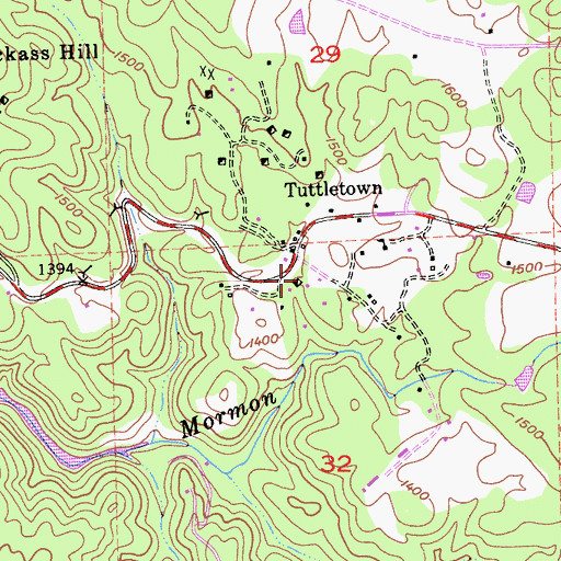 Topographic Map of Marryatt Mine, CA