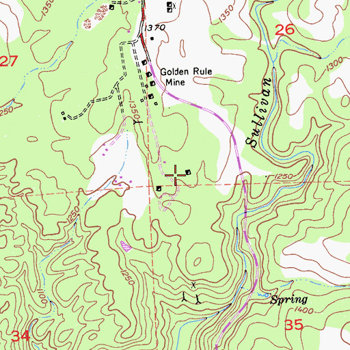 Topographic Map of New Era Mine, CA