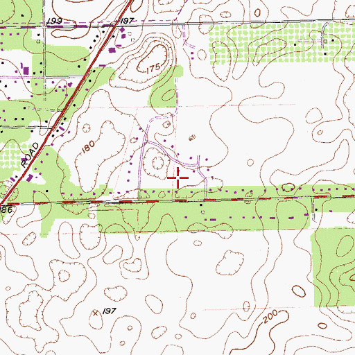 Topographic Map of Albany Gun Club, GA