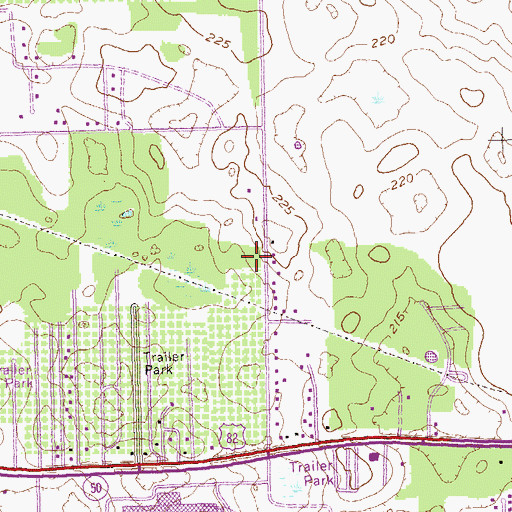 Topographic Map of Berean Church, GA
