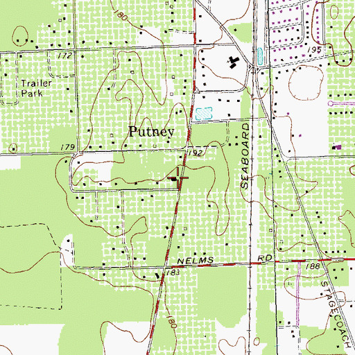 Topographic Map of Bethel Church, GA
