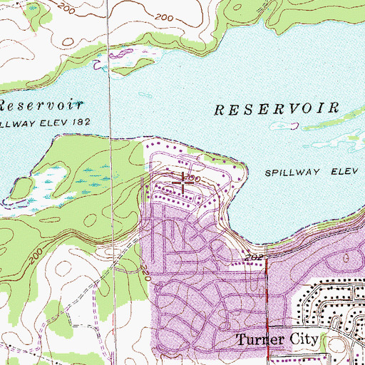 Topographic Map of Catalina Beach Estates, GA