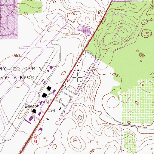 Topographic Map of Colonial Place, GA