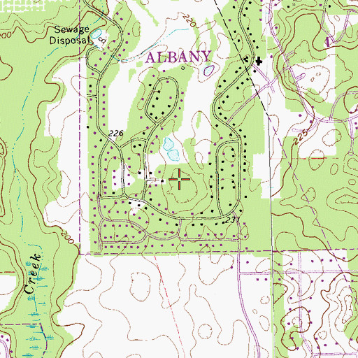 Topographic Map of Doublegate, GA