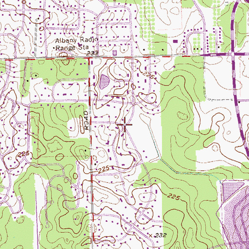 Topographic Map of Fairfield, GA