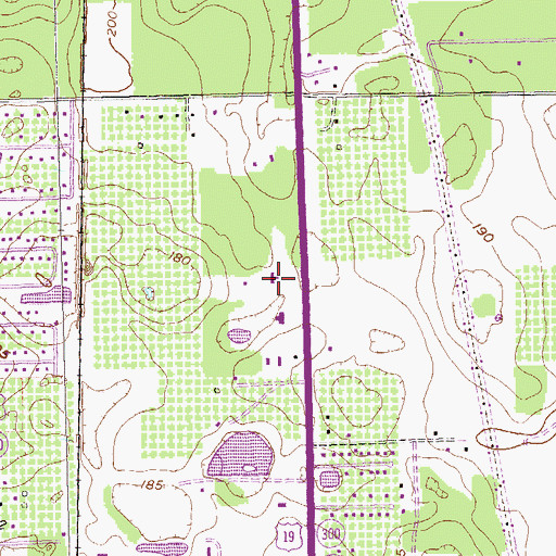 Topographic Map of First Church of the Nazarene, GA
