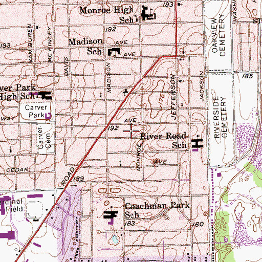 Topographic Map of Grants Chapel Christian Methodist Episcopal Church, GA