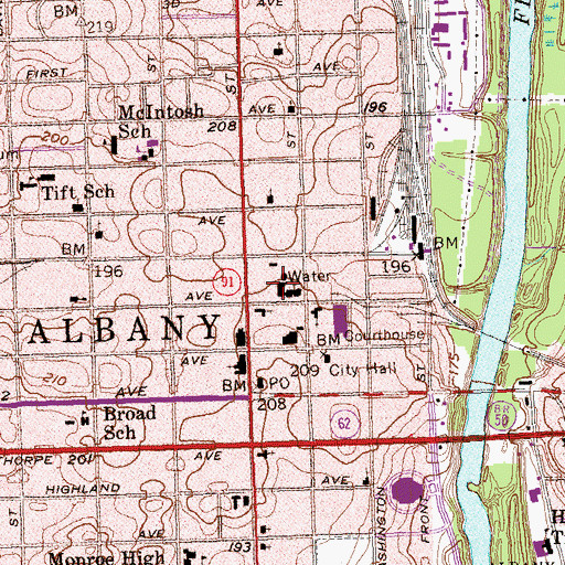Topographic Map of Haley Memorial Youth Center, GA