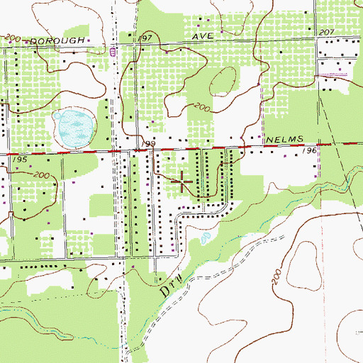 Topographic Map of Hollands Folly, GA
