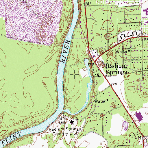 Topographic Map of Hotalihuyana (historical), GA