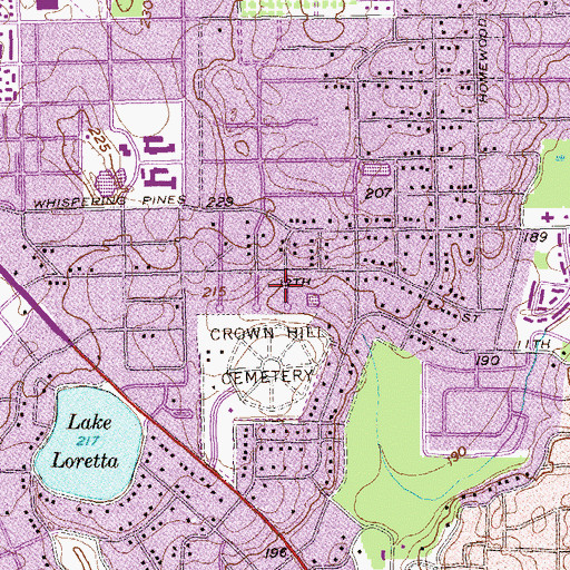 Topographic Map of Murray Hill, GA