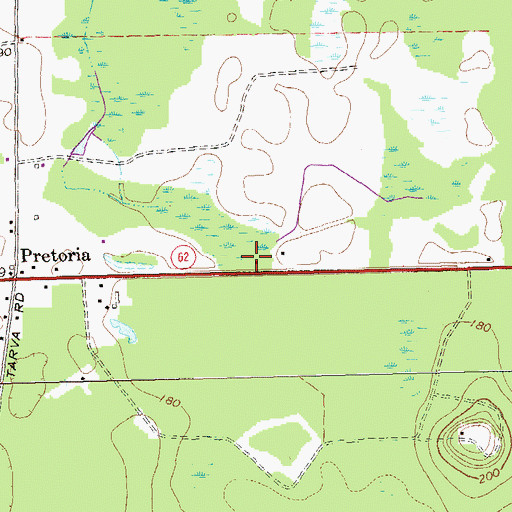 Topographic Map of New Zion Hill Church (historical), GA