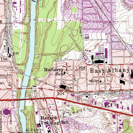Topographic Map of Northend, GA