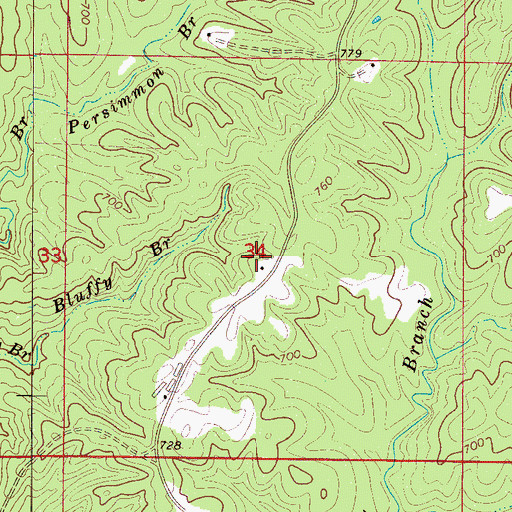 Topographic Map of Malta Post Office (historical), AL