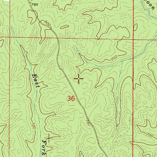 Topographic Map of Fowler Post Office (historical), AL