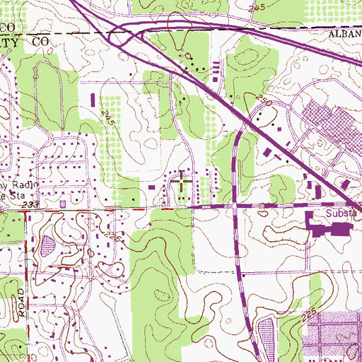 Topographic Map of Pointe North, GA