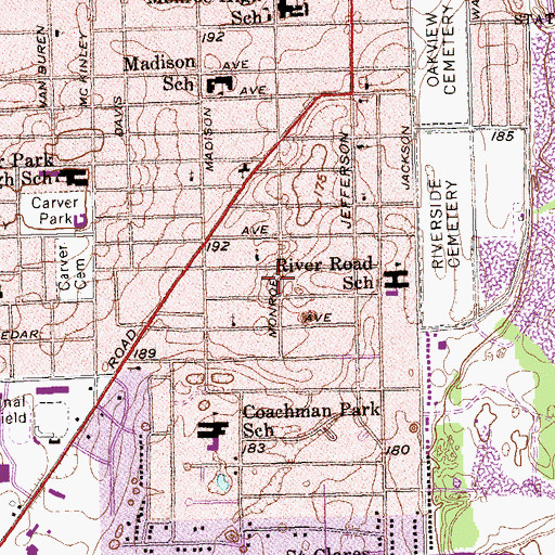 Topographic Map of Ragsdale, GA