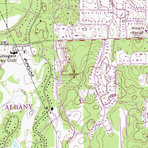 Topographic Map of Saint Andrews, GA