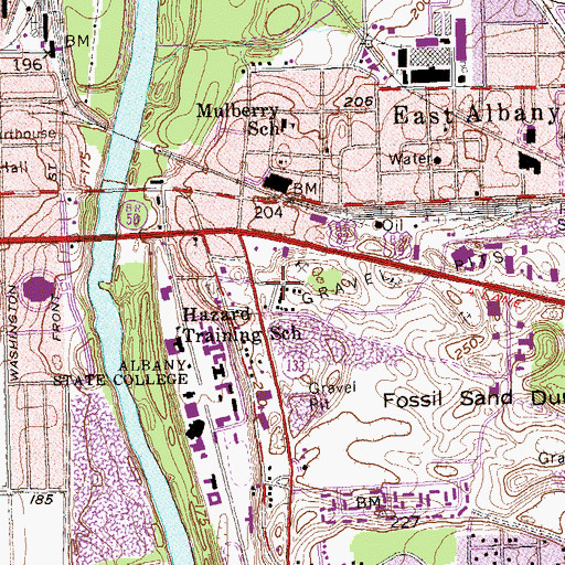 Topographic Map of Shackleford Place, GA