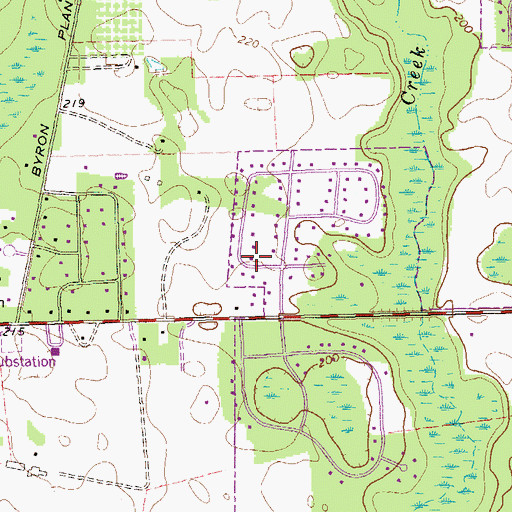 Topographic Map of Springfield, GA