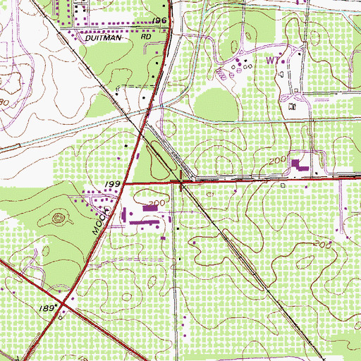 Topographic Map of Stroms, GA