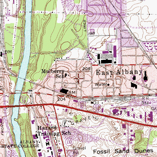 Topographic Map of Trinity United Methodist Church, GA