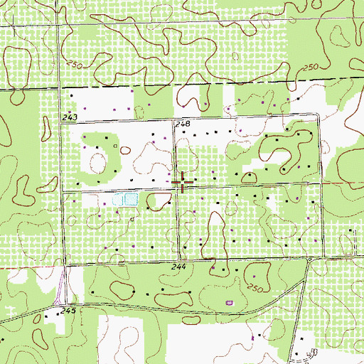 Topographic Map of Vancise, GA