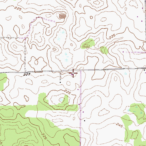 Topographic Map of Wesley Chapel, GA