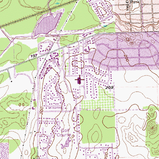 Topographic Map of West Town Elementary School, GA