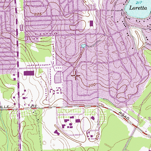 Topographic Map of Westover, GA