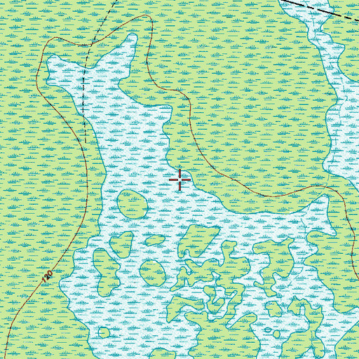Topographic Map of Walter Lakes, GA
