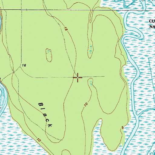 Topographic Map of Black Point Plantation (historical), GA