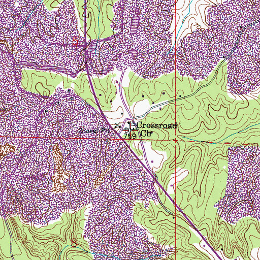 Topographic Map of Norris Post Office (historical), AL
