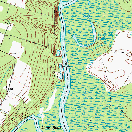 Topographic Map of Buffalo Reaches, GA
