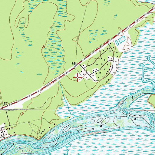 Topographic Map of Grover View, GA