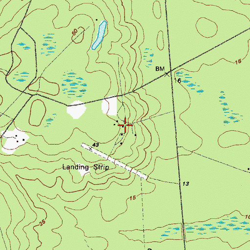 Topographic Map of Incachee Plantation (historical), GA