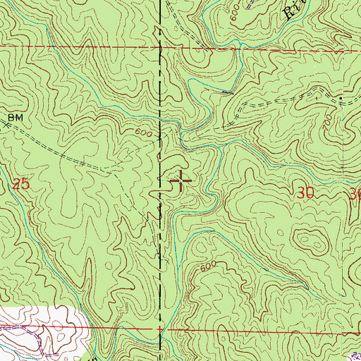 Topographic Map of Magic Post Office (historical), AL
