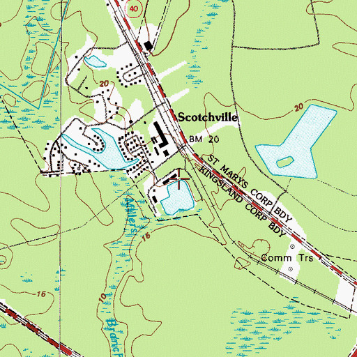 Topographic Map of Lakemont Town Homes, GA
