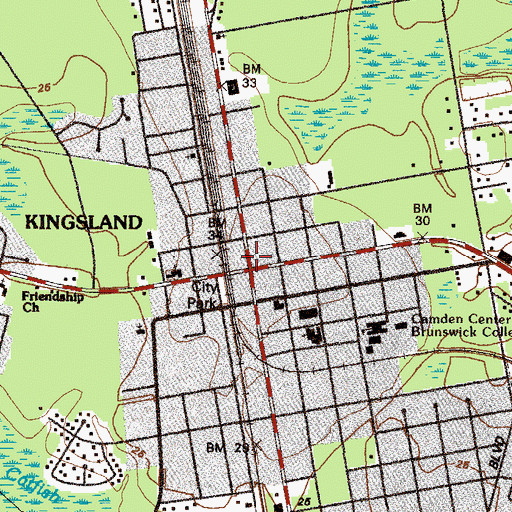 Topographic Map of Longwood Plantation (historical), GA