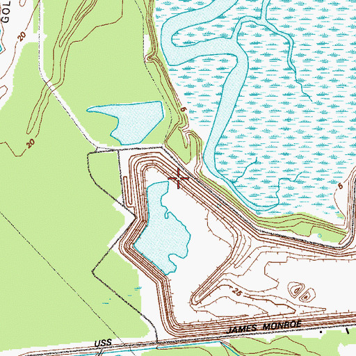 Topographic Map of Mariana Plantation (historical), GA