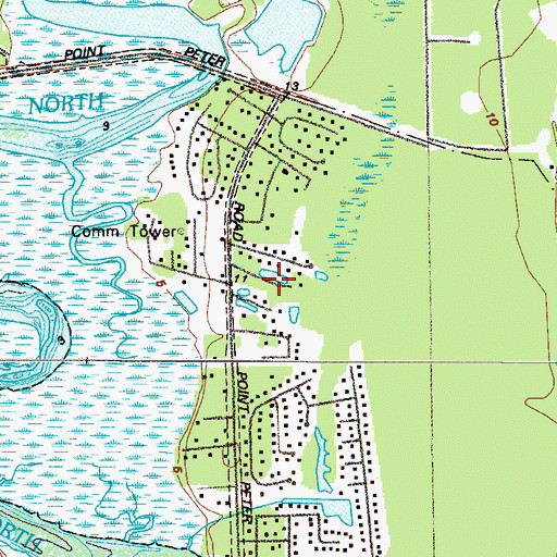 Topographic Map of Plantation Oaks, GA