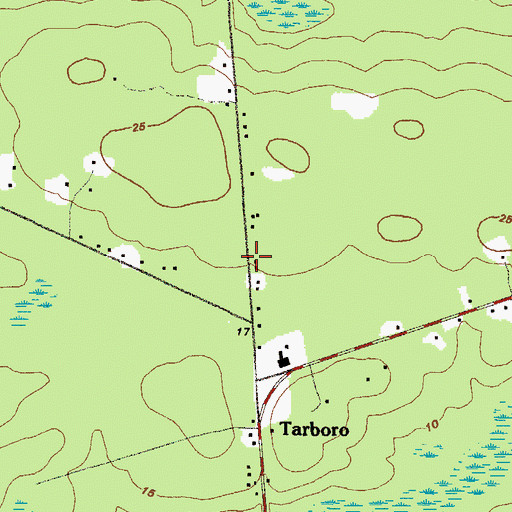 Topographic Map of Zion Rock Church, GA