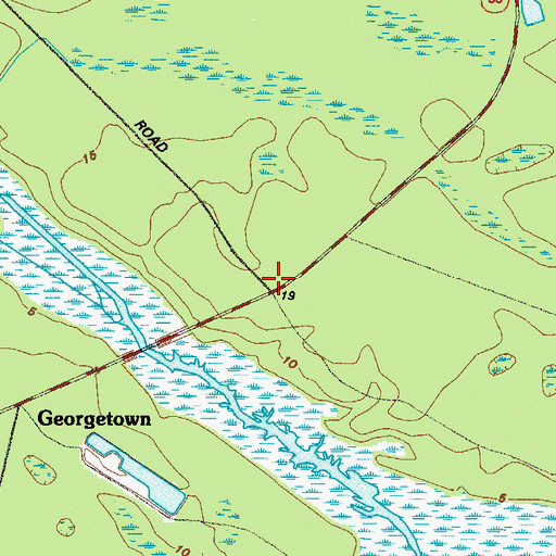 Topographic Map of Bethel (historical), GA