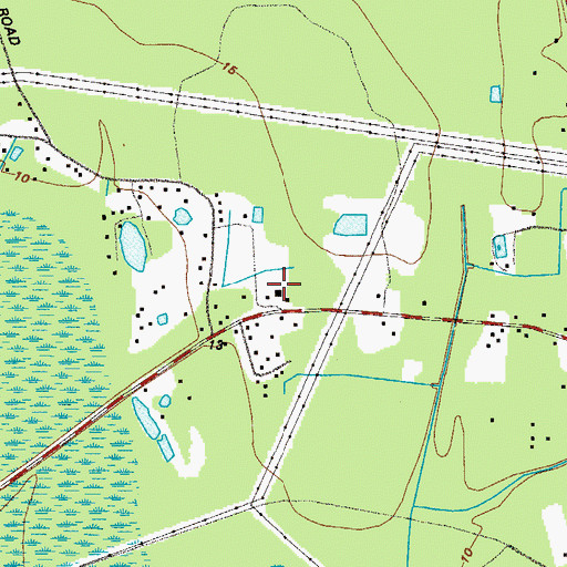 Topographic Map of Church of God of Prophecy, GA
