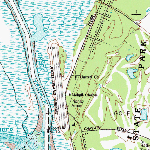 Topographic Map of Faith Chapel, GA